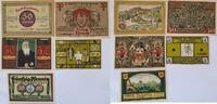 Deutschland Deutsches Reich 5*50 Pfennig Notgeld Krölpa, Kronach, Bad Kudowa, Kuritz, Kummerfeld 5 Stück -