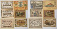 Deutschland Deutsches Reich 2*25, 3*50, Pfennig,1 Mark Notgeld Pretzsch, Prien, Pries-Friedrichsort, Pritzwalk, Probstzella Thüringen -