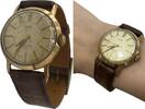 Herrenarmbanduhr vintage Mechanische Armbanduhr Uhr Berg Antimagnetic Handaufzug 17 Rubis -