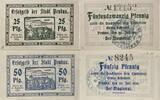 Deutschland, Deutsches Reich 25,50 Pfennig 2 x Notgeldschein, Stadt Penkun -