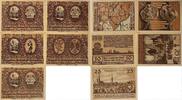 Deutschland, Deutsches Reich 5,10,25,50,75 Pfennig 5 x Notgeldschein, Stadt Leobschütz, Oberschlesien -