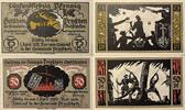 Deutschland, Deutsches Reich 50,75 Pfennig 2 x Notgeldschein, Stadt Przyschetz -