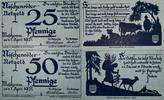Deutschland, Deutsches Reich 25,50 Pfennig 2 x Notgeldschein, Stadt Nöschenrode, Sachsen-Anhalt -