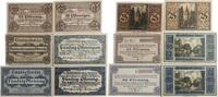 3 x 25, 3 x 50 Pfennig 1919-20-21 Deutschland, Deutsches Reich 6 x Notgeldschein, Notgeld Handelskammer Hannover, Niedersachsen I bis II+