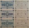 Deutschland, Deutsches Reich 3* 1 Million Mark Grossnotgeld, die Handelskammer Hannover, Niedersachsen, 3 Stück lot -