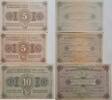 Deutschland, Deutsches Reich 2* 5, 10 Millionen Mark Grossnotgeld, die Handelskammer Hannover, Niedersachsen, 3 Stück lot -