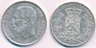 Belgien 5 Frank, Francs Leopold II (1865-1909) -