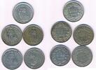 Schweiz 5x 1 Franken 5x Münzen Lot -