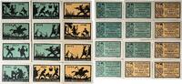 7 x 25, 5 x 75 Pfennig 1921 Deutschland, Deutsches Reich 12 x Notgeldschein, Notgeld der Stadt Ansbach, Bayern I bis I-