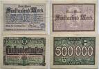 Deutschland, Deutsches Reich 5000, 500000 Mark Grossnotgeld, Moers, Nordrhein-Westfalen, 2 Stück lot -