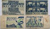 Deutschland, Deutsches Reich 5000, 50000 Mark Großnotgeld, Siegburg, Nordrhein-Westfalen, Stadt, 2 Stück lot -
