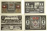 Deutschland, Deutsches Reich 1, 2 Mark 2 x Notgeldschein, Notgeld der Gemeinde Herstelle, Westfalen -