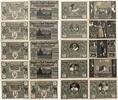 Deutschland, Deutsches Reich 6 x 50, 4 x 75 Pfennig 10 x Notgeldschein, Notgeld der Stadt Rothenburg, Bayern -