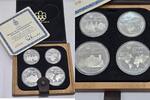 Kanada 2x, $ 5 und 10 Dollars, 4 Stück Olympische Sommerspiele 1976 in Montreal + Zertifikat, -