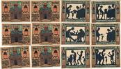Deutsches Reich Deutschland - Sachsen 6x 75 Pfennig Notgeld, Stadt Glauchau -
