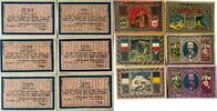 Deutschland, Deutsches Reich 50, 2 x 75 Pfennig, 1, 2 x 2 Mark 6 x Notgeldschein, Stadt Altona-Elbe, Schleswig-Holstein -