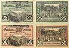 Deutschland, Deutsches Reich 25, 50 Pfennig 2 x Notgeldschein, Stadt Berneck im Fichtelgebierge -