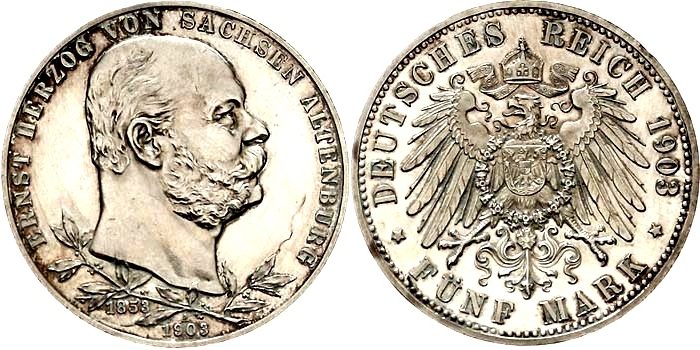 m9,80 Ordensband Sachsen Altenburg Regierungsjubileum 1903 35mm 0,5m D537