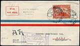 Briefmarken 1933 Nicaragua Reko-AR-Brief via Flugpost Managua Bern Schweiz / 122