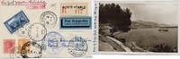 Ansichtskarte 2506 Briefmarken Zeppelin 1933 Monaco 1. SAF Reko-  Monte-Carlo Recife Si 202 / 