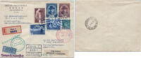  2507 Briefmarken Zeppelin 1935 Tschechoslowakei 7. SAF Prag Berlin Recife Brasilien Si 308 / 