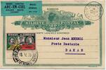 Briefmarken Brasilien 1933 FFC Erstflugkarte 15.5.33 Jean Mermoz Natal Dakar Senegal /  1273 