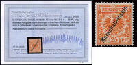 Briefmarken 1899 Marshall-Inseln Michel 5 II b Ungebraucht * Befund Jäsc... 136.80 US$  +  9.31 US$ shipping