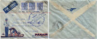  1332 Briefmarken Brasilien 1939 FFC Erstflugbrief Panair Pocos de Caldas Rio de Janeiro / 