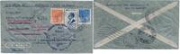  1333 Briefmarken Brasilien 1939 FFC Reko-Erstflugbrief Panair Rio - Pocos de Caldas / 