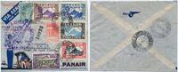  1334 Briefmarken Brasilien 1937 FFC Reko-Erstflugbrief Panair Rio de Janeiro Belo Horizonte/ 