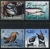 Briefmarken Falkland 2015 Vögel Fische Pinguine Penguins Birds Fishes Poissons Pesci MNH -