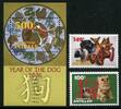Briefmarken 1422-1423 Niederl&auml;ndische Antillen 2006 Jahr des Hundes Dogs... 10.98 US$  +  5.20 US$ shipping