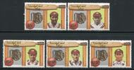 Briefmarken 558-562 n. Chr. Trinidad & Tobago 1988 Kricket Spieler Crick... 10.81 US$  +  5.20 US$ shipping