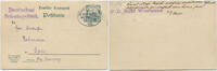 Briefmarken Togo Dt. Seepost LHWA VII 15.1. Hans Woermann PK P 13 F Exin Geprüft/ 216 -