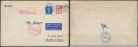 Briefmarken Katapult Dt. Reich Dampfer Bremen Seepostaufgabe Boston USA Catapult / 662 -