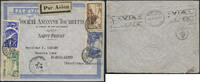 Briefmarken Katapult Frankreich Brief 18,50 Fr Saint-Remeze Buenos Aires Catapult / 436 -