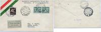 Briefmarken Vatikan 1931 Erstflugbrief First Flight Cover FFC MiF Italien Rom Brindisi /1218 -