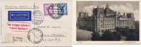 Briefmarken Ansichtskarte Dt. Reich 1931 Erstflug FFC Berlin München Rom Reichstag / -