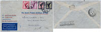 Briefmarken Dt. Reich 1929 Brief Hamburg Argentinien RM 4,25 Franz. Flugpost Marseille /1237 -