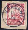 Briefmarken DOA Briefstück ° Saadani 11/5/08 Luxus Michel 32 Kaiseryacht / 280 -