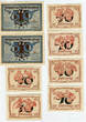 Schwarzburg-Sondershausen 6x 10, 6x 25, 6x 50 Pf 1921, Arnstadt - Stadt, UNC (14x), UNC-(3x), vz-UNC (1x)