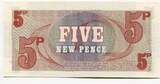 Großbritannien, 5 New Pence (1972), British Armed Forces, Geldschein UNC