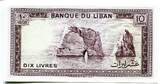 Libanon, 10 Livres 1986, Geldschein, Banknote,
