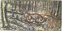 Guß-Großrelief Wildsauhatz, -