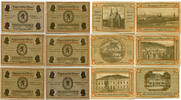 Sachsen-Weimar-Eisenach, 6x 25 Pf Weimar - Stadt, -