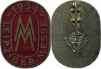 Leipzig, Emaill. Buntmetallabzeichen Leipziger Messe, -