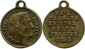 Italien, Miniaturmedaille Gioacchino Rossini (1792 Pesaro -1868 Passy bei Paris) , -