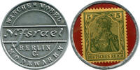 Berlin - Kaiserreich, Briefmarkenkapselgeld 5 Pf N. Israel Wäsche Möbel Modewaren, -