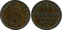 Preußen, 1 Pfenning Wilhelm I., 1861-1888, -