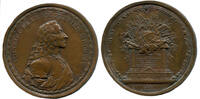 Medaille v. Georg Christian Wächter 1770,  François Marie  Voltaire (1694-1778), Altpoliert im Feld, sonst ss-vz